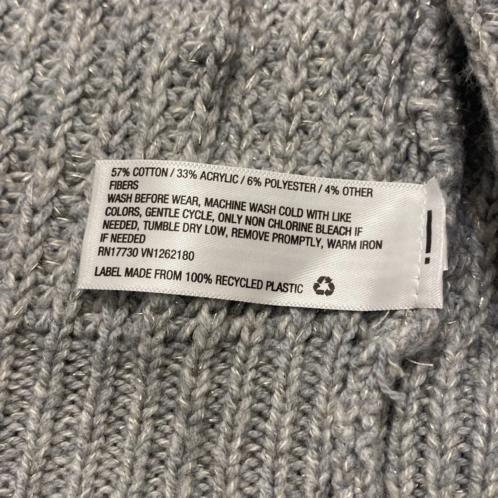 🎁NWT CAT & JACK Heather Gray Cardigan Sweater - Picture 5 of 6